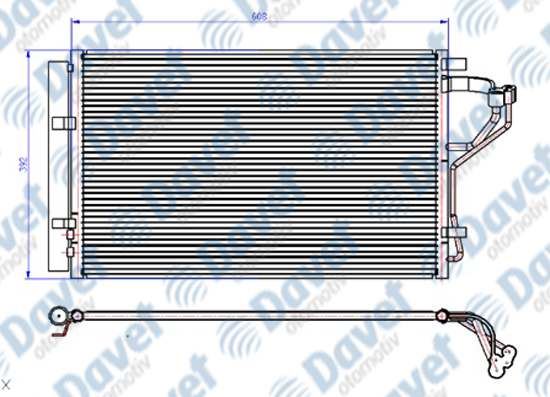 ORIS CHY630016 Klima Radyatoru Kondenser Brazing Hyundai I30 1.6 Gdi-1.4-1.6 12-> Ceed 1.4 Cvvt-1.6 Cvvt-1.6 Gdi 12-> 608×381x16 At/Mt Sanzuman  ####
